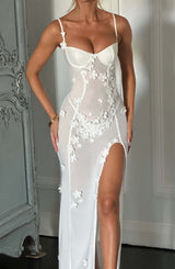 Fioreclo Dalyra Maxi Dress in Ivory