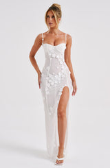 Fioreclo Dalyra Maxi Dress in Ivory