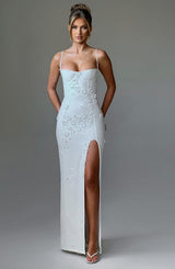 Fioreclo Dalyra Maxi Dress in Ivory Lined