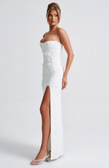 Fioreclo Dalyra Maxi Dress in Ivory Lined