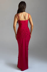 Fioreclo Dalyra Maxi Dress in Red Lined