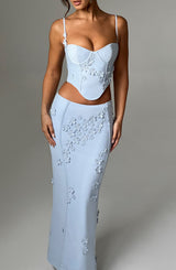 Fioreclo Dalyssa Maxi Skirt in Blue