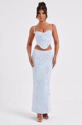 Fioreclo Dalyssa Maxi Skirt in Blue