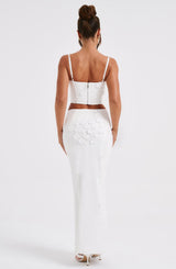 Fioreclo Dalyssa Maxi Skirt in White