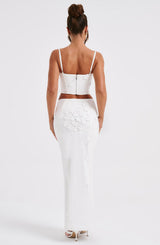 Fioreclo Dalyssa Maxi Skirt in White