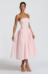 Fioreclo Darlena Midi Dress in Blush