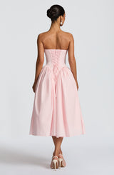 Fioreclo Darlena Midi Dress in Blush