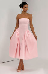 Fioreclo Darlena Midi Dress in Blush