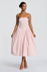 Fioreclo Darlena Midi Dress in Blush