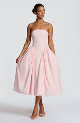 Fioreclo Darlena Midi Dress in Blush
