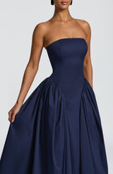 Fioreclo Darlena Midi Dress in Navy