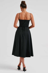 Fioreclo Deandra Midi Dress in Black