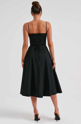 Fioreclo Deandra Midi Dress in Black