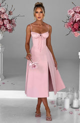 Fioreclo Deandra Midi Dress in Blush
