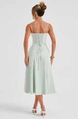 Fioreclo Deandra Midi Dress in Sage