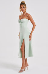 Fioreclo Deandra Midi Dress in Sage