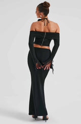 Fioreclo Deemara Maxi Skirt in Black