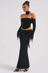 Fioreclo Deemara Maxi Skirt in Black