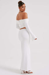 Fioreclo Deemara Maxi Skirt in Ivory