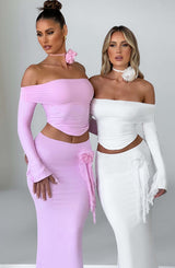Fioreclo Deemara Maxi Skirt in Pink