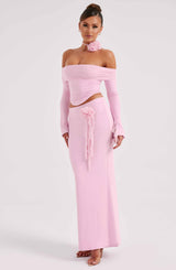 Fioreclo Deemara Maxi Skirt in Pink