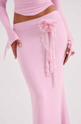 Fioreclo Deemara Maxi Skirt in Pink