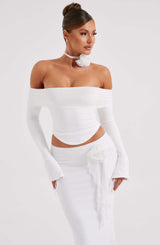 Fioreclo Deemira Top in Ivory