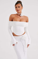 Fioreclo Deemira Top in Ivory