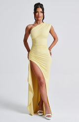 Fioreclo Delanya Maxi Dress in Lemon