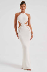 Fioreclo Deliana Maxi Dress in White