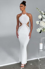 Fioreclo Deliana Maxi Dress in White
