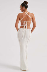 Fioreclo Deliana Maxi Dress in White