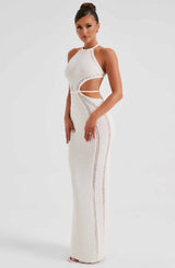 Fioreclo Deliana Maxi Dress in White