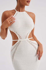 Fioreclo Deliana Maxi Dress in White