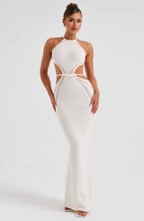 Fioreclo Deliana Maxi Dress in White