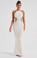 Fioreclo Deliana Maxi Dress in White