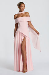 Fioreclo Delilia Maxi Dress in Blush