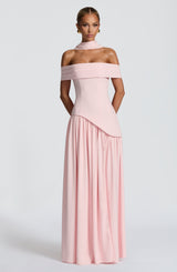 Fioreclo Delilia Maxi Dress in Blush