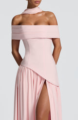 Fioreclo Delilia Maxi Dress in Blush