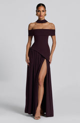 Fioreclo Delisha Maxi Dress in Plum