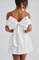 Fioreclo Deltara Mini Dress in Ivory