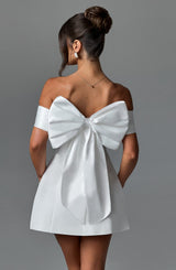 Fioreclo Deltara Mini Dress in Ivory