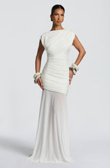 Fioreclo Demelia Maxi Dress in Ivory