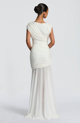 Fioreclo Demelia Maxi Dress in Ivory