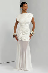 Fioreclo Demelia Maxi Dress in Ivory