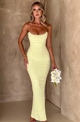 Fioreclo Demira Maxi Dress in Lime