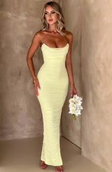 Fioreclo Demira Maxi Dress in Lime