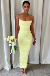 Fioreclo Demira Maxi Dress in Lime