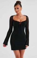 Fioreclo Deziah Mini Dress in Black