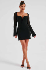 Fioreclo Deziah Mini Dress in Black